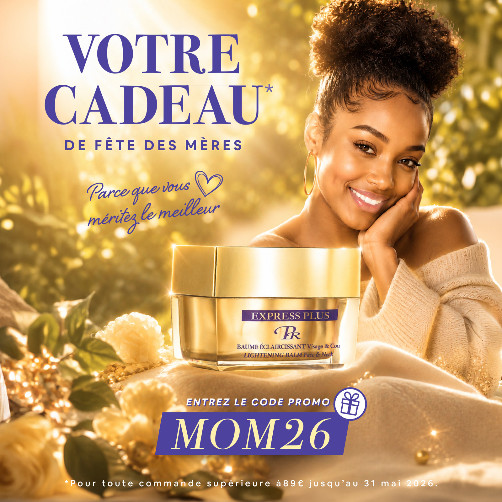 1 Baume Express Plus Visage & Cou OFFERT dès 89€ d'achat